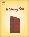 KJV Notetaking Bible, Large Print Leathertouch Brown / Tan